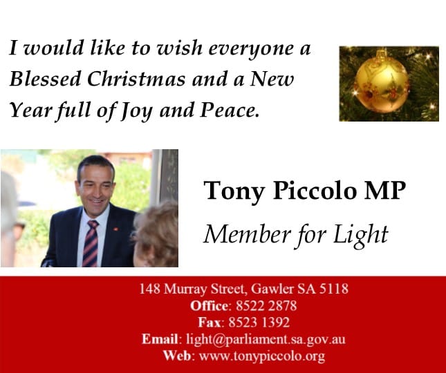 Merry Christmas From Tony Piccolo And Staff Tony Piccolo MP
